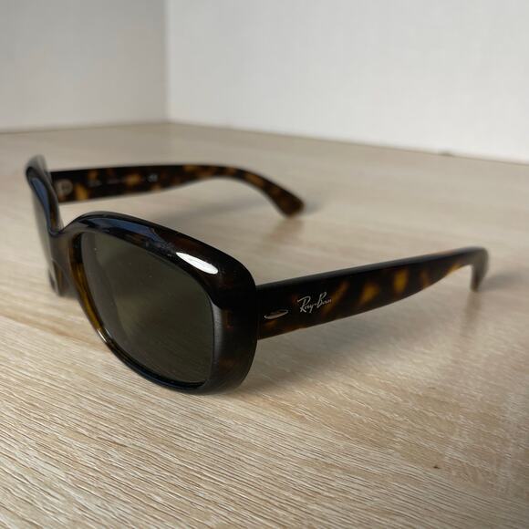 Ray-Ban JACKIE OHH RB4101 710 Cat Eye Tortoise Italy FRAMES ONLY 58-17-135 - Picture 3 of 8